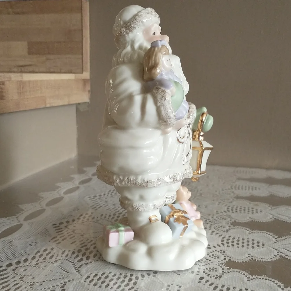 Lenox Santa Figurine with Gold and Pastel Accents - Picture 6 of 9